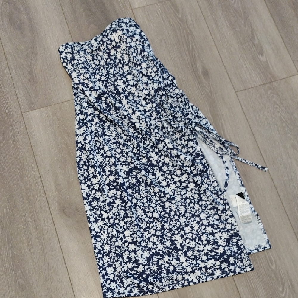 SHEIN Blue Floral Pencil Skirt - Picture 6 of 9